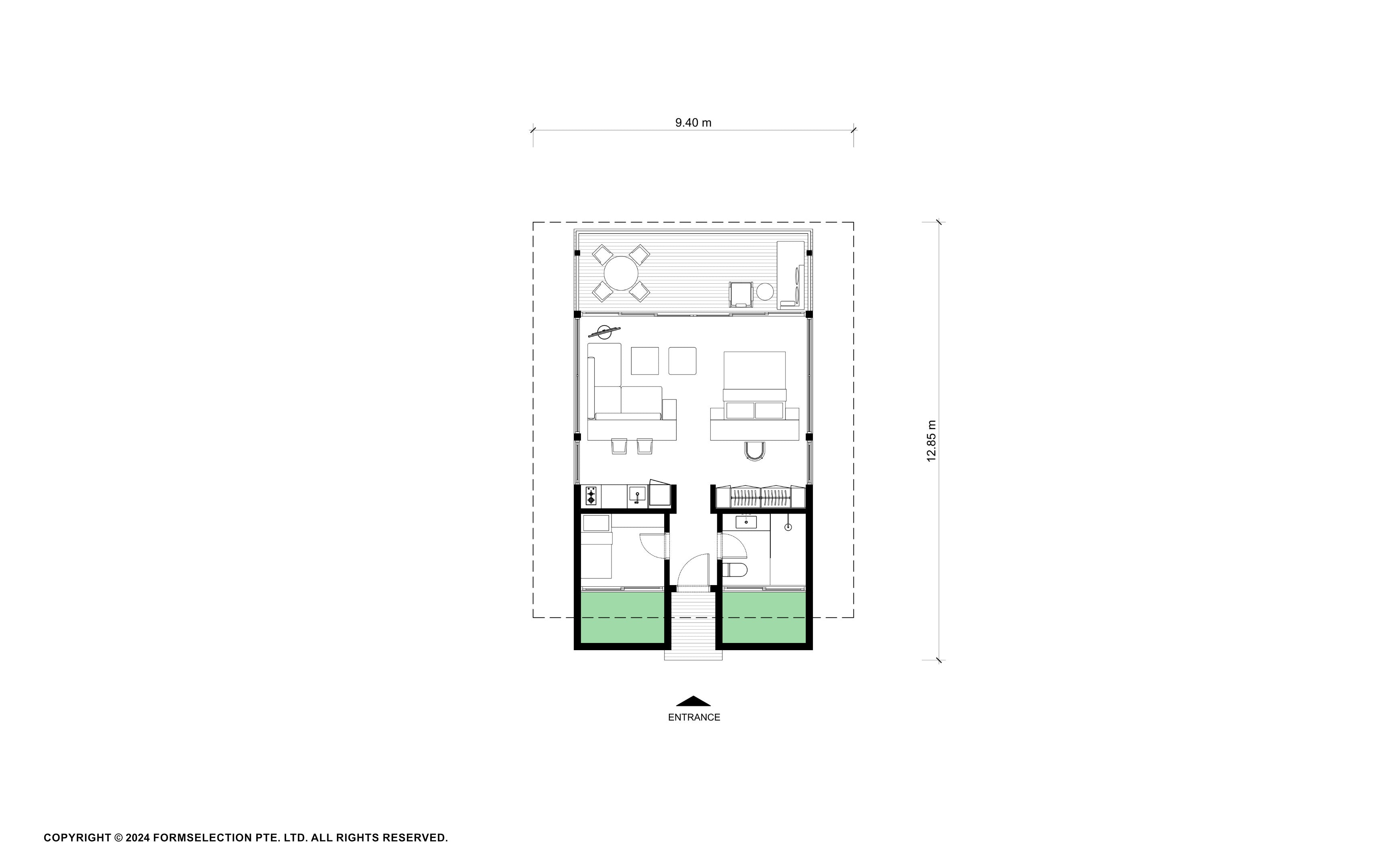 Jungle Retreat - Studio Suite with Guestroom
